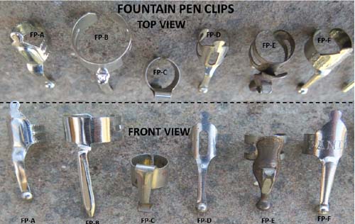 AFTERTHOUGHT PEN AND PENCIIL CLIPS, aka ACCOMMODATION CLIPS, AFTER MARKET CLIPS, THIRD PARTY CLIPS